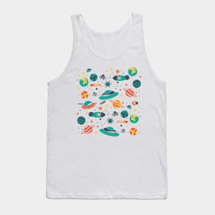 Off White Galaxy Tank Top